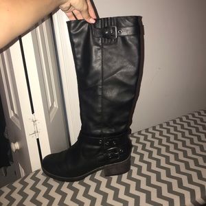 Women’s Black Riding Boots (below knee)